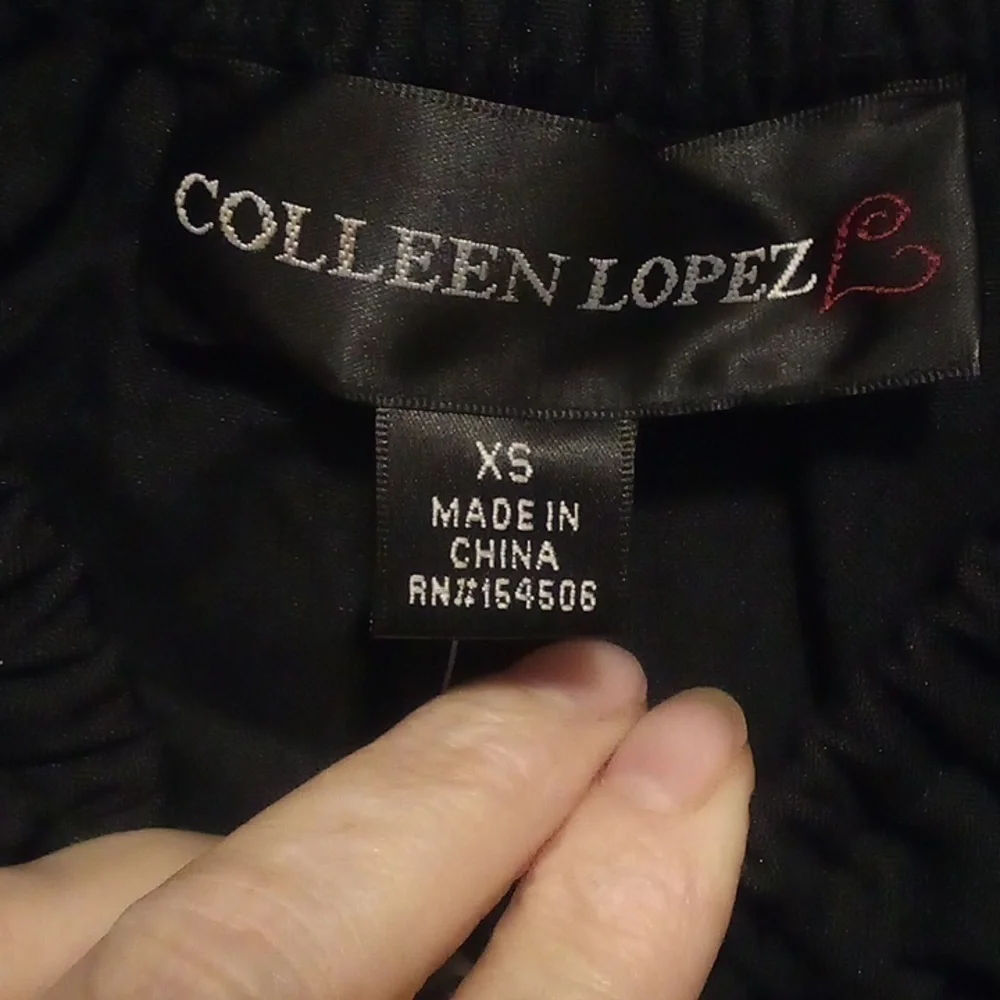 NWT - Colleen Lopez Black Short Sleeve Mini Dress - Size XS - Picture 3 of 5
